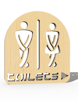 שלט לשירותים