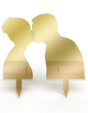 קישוט לעוגת חתונה - פרספקס מראה