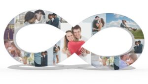 אין סוף מעוצב עם תמונות