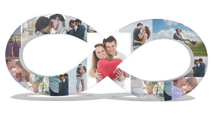 אין סוף מעוצב עם תמונות