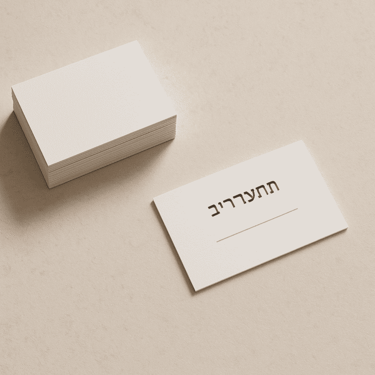כרטיסי ביקור מקצועיים בעיצוב אישי