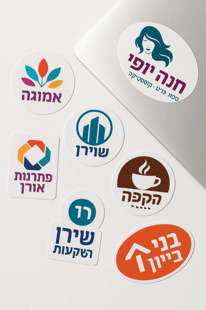 מדבקות בודדות בעיצוב אישי