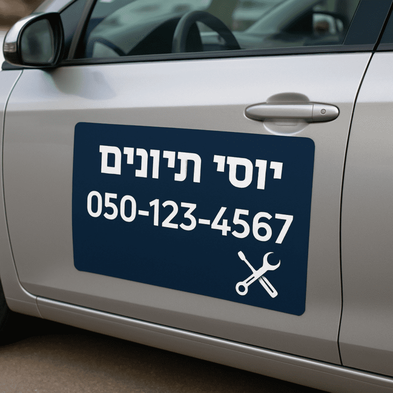 מגנט לרכב בעיצוב אישי