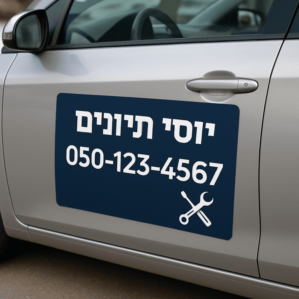 מגנט לרכב בעיצוב אישי