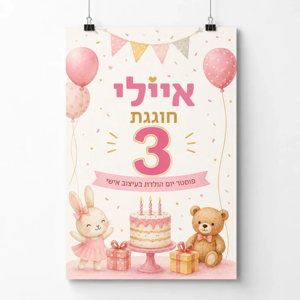פוסטרים בעיצוב אישי
