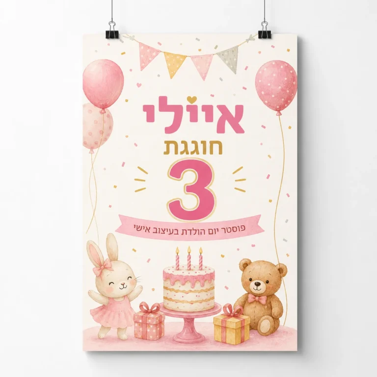 פוסטרים בעיצוב אישי